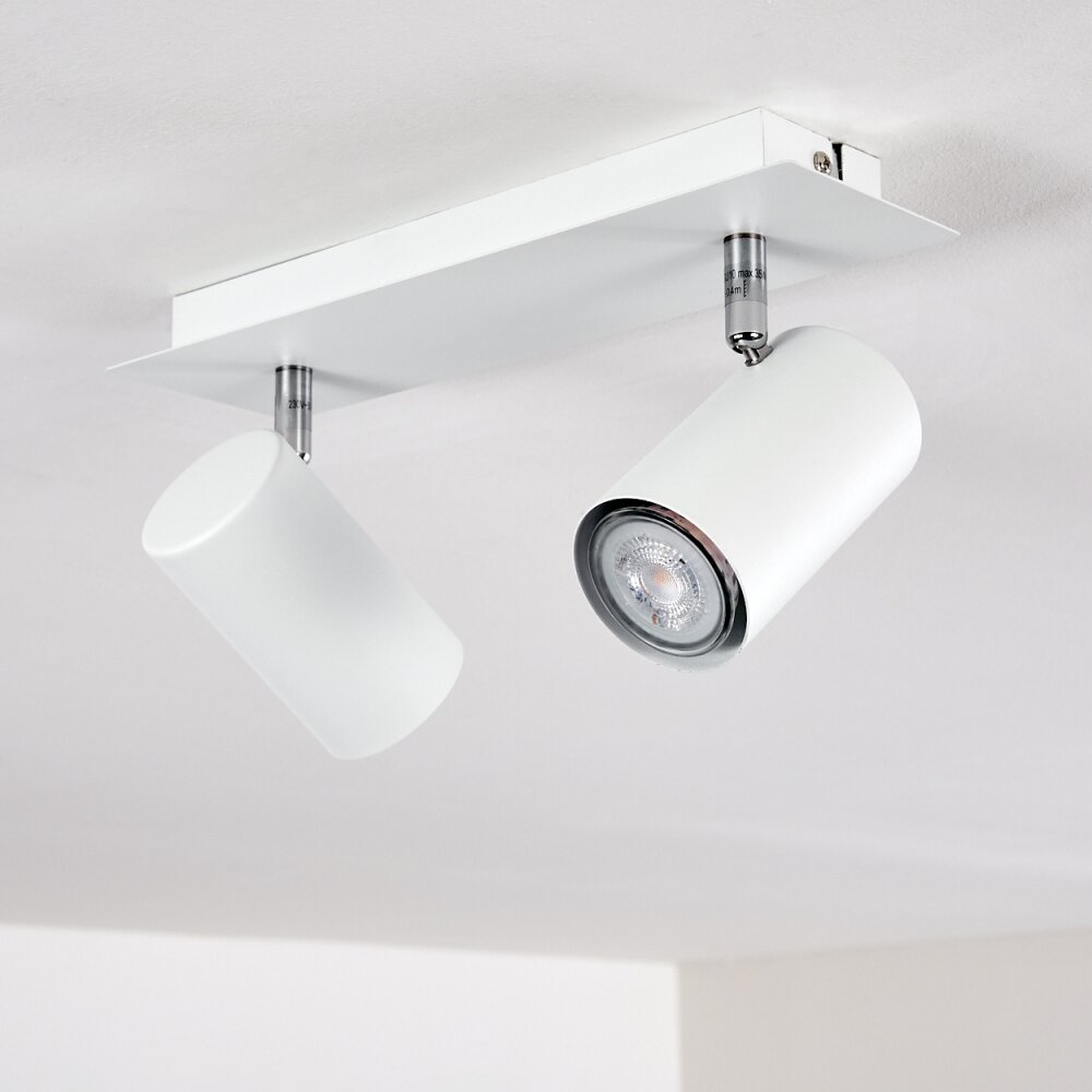 Zuoz Deckenleuchte Weiß, 2-flammig