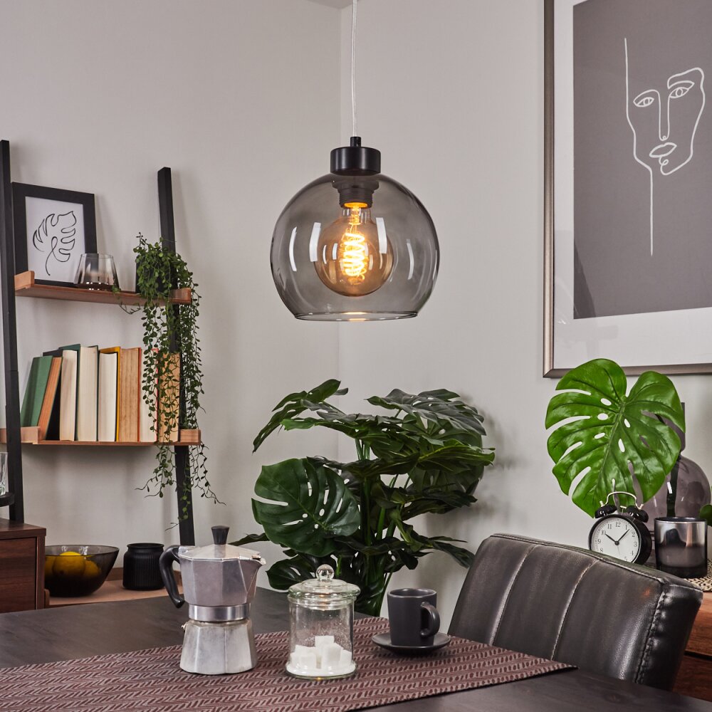 Andeer Hängeleuchte Schwarz, 1-flammig main product photo