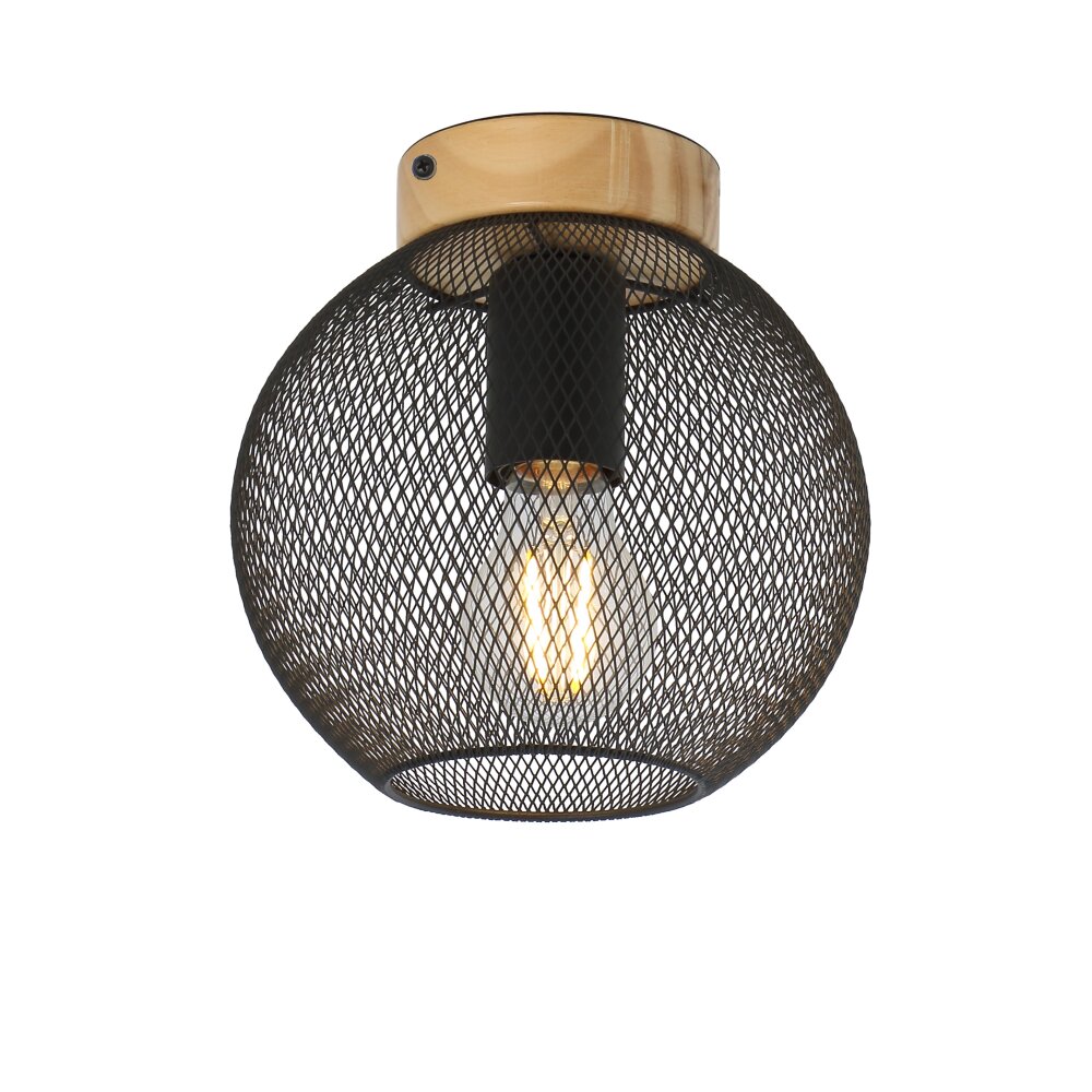Globo PABLO Deckenleuchte Schwarz, 1-flammig main product photo