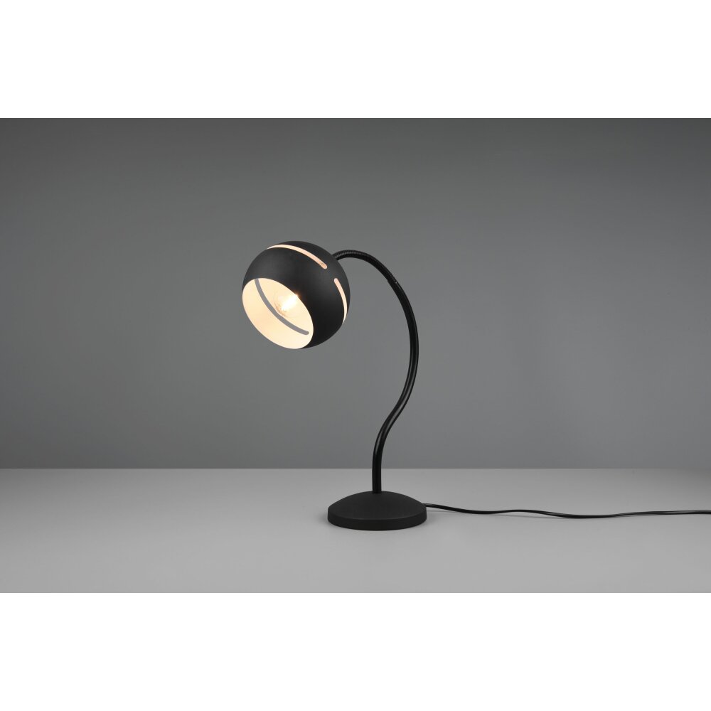 Trio Leuchten Fletcher Tischleuchte Schwarz, 1-flammig main product photo