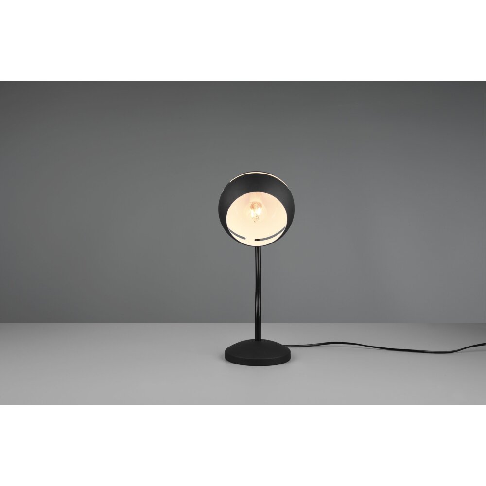 Trio Leuchten Fletcher Tischleuchte Schwarz, 1-flammig