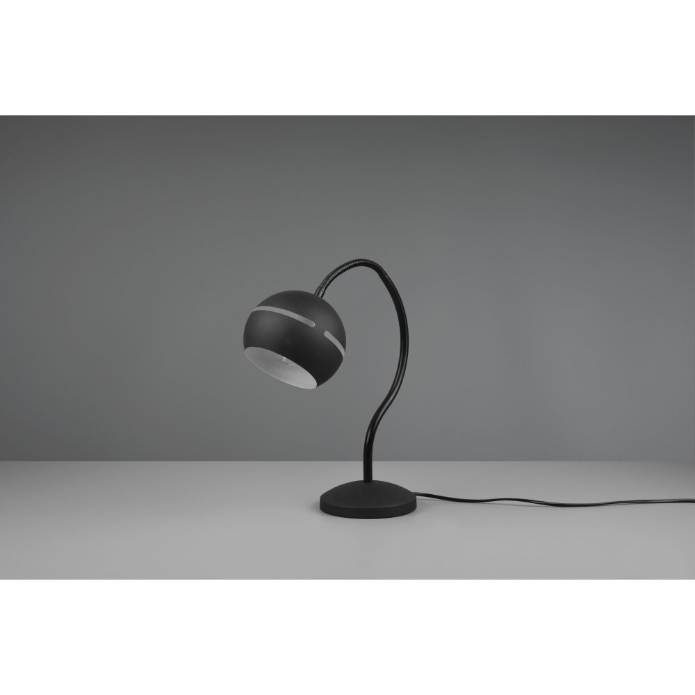 Trio Leuchten Fletcher Tischleuchte Schwarz, 1-flammig