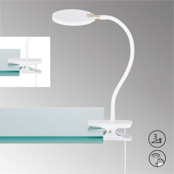 Fischer & Honsel Luiz Klemmleuchte LED Weiß, 1-flammig Fischer & Honsel Luiz Klemmleuchte LED Weiß, 1-flammig