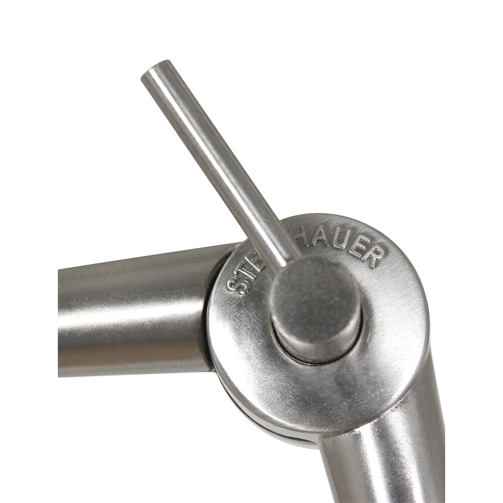 Steinhauer Prestige Chic Wandleuchte Stahl gebürstet, 1-flammig