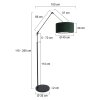 Steinhauer Prestige Chic Bogenlampe Schwarz, 1-flammig