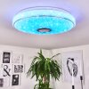Cham Deckenleuchte LED Chrom, Weiß, 2-flammig, Fernbedienung, Farbwechsler Cham Deckenleuchte LED Chrom, Weiß, 2-flammig, Fernbedienung, Farbwechsler