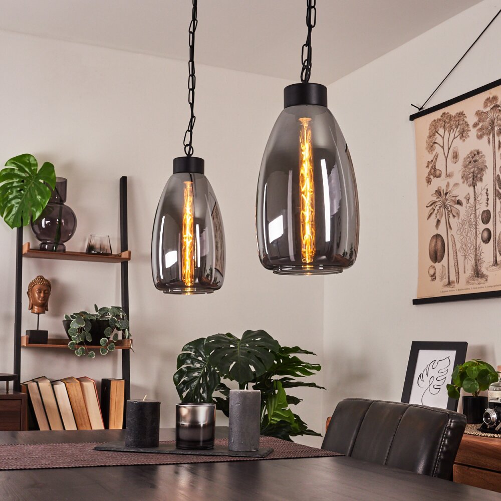 Larobe Pendelleuchte Schwarz, 2-flammig main product photo