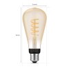 Philips Hue White Ambiance LED E27 7 Watt  2200 - 4500 Kelvin 550 Lumen