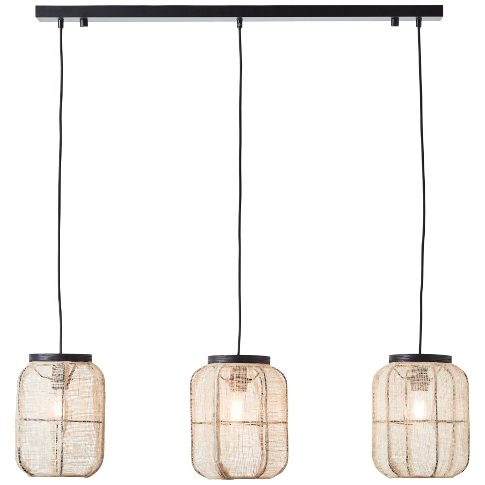 Brilliant Tannah Pendelleuchte Schwarz, 3-flammig main product photo
