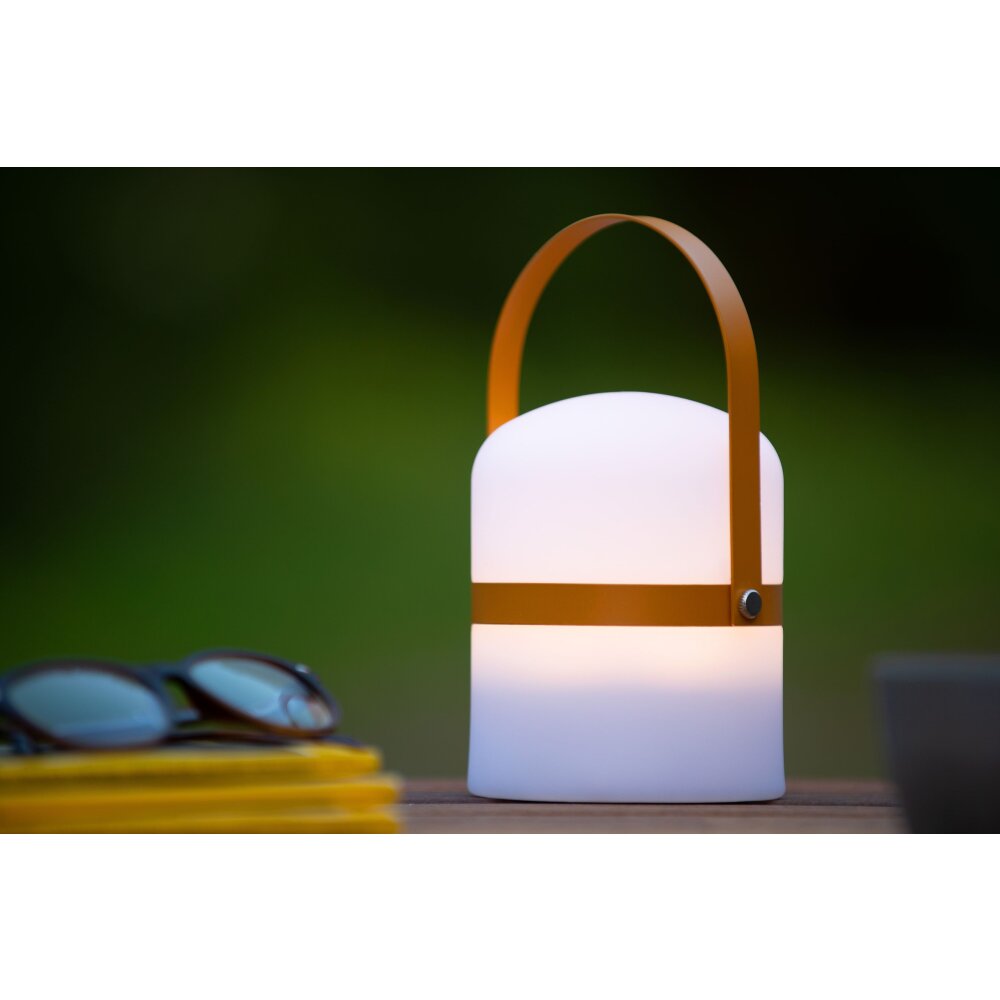 Lucide LITTLEJOE Tischleuchte LED Braun, Weiß, 1-flammig main product photo