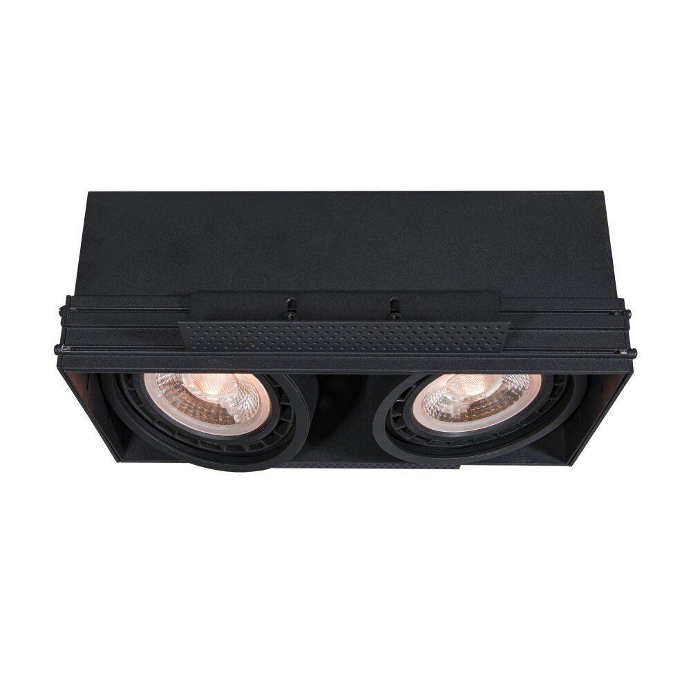 Lucide TRIMLESS Einbauleuchte Schwarz, 2-flammig main product photo