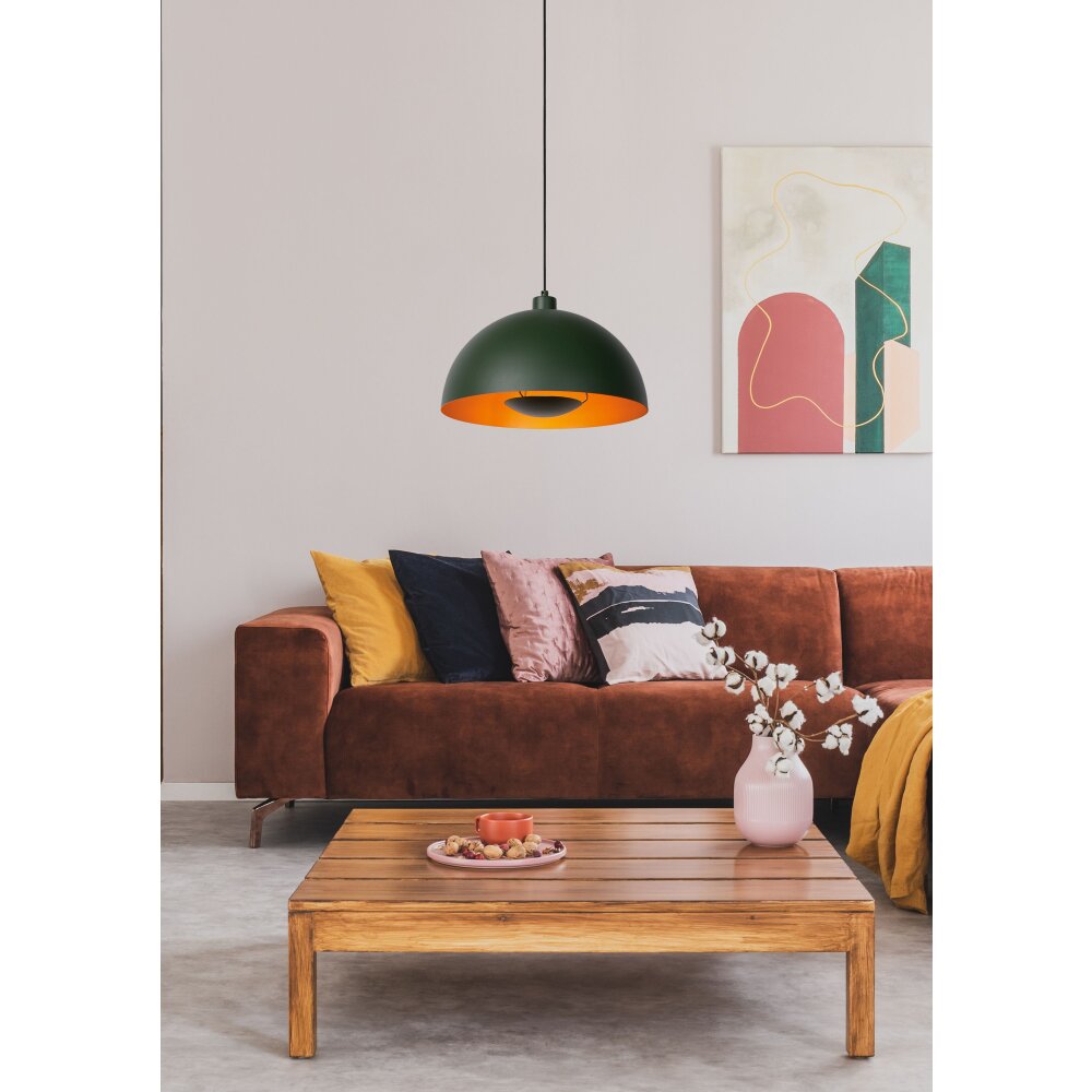 Lucide SIEMON Pendelleuchte Grün, 1-flammig main product photo