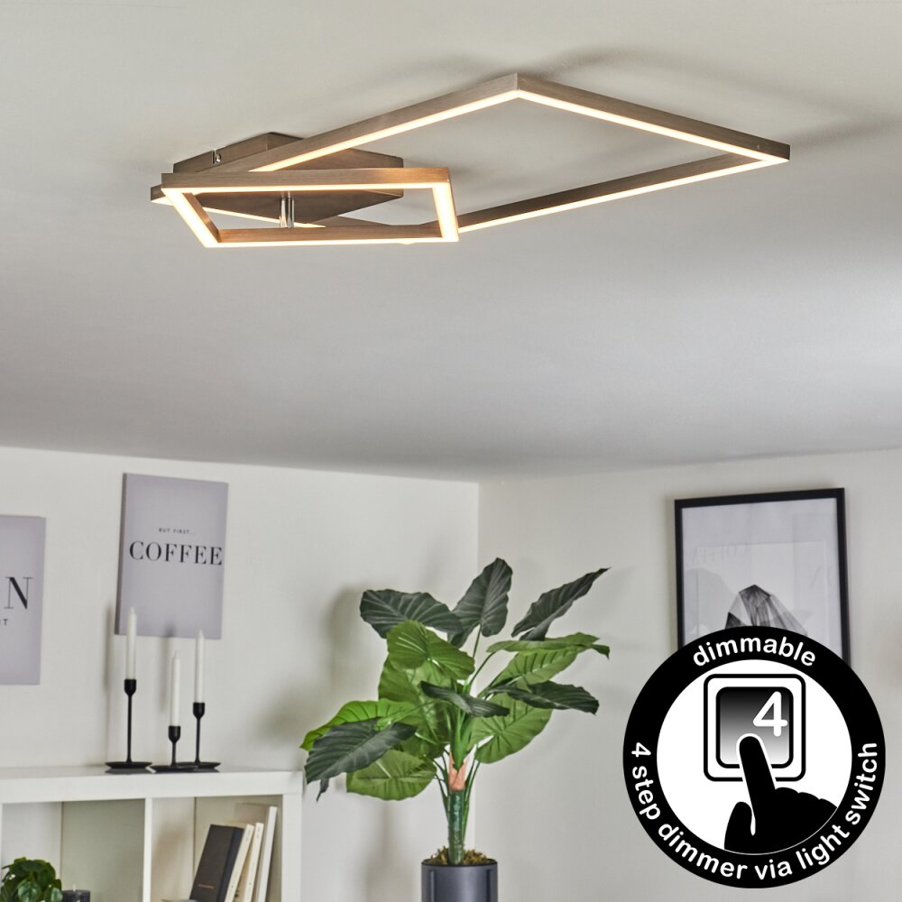 Doyon Deckenleuchte LED Nickel-Matt, 1-flammig main product photo