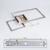 Doyon Deckenleuchte LED Nickel-Matt, 1-flammig