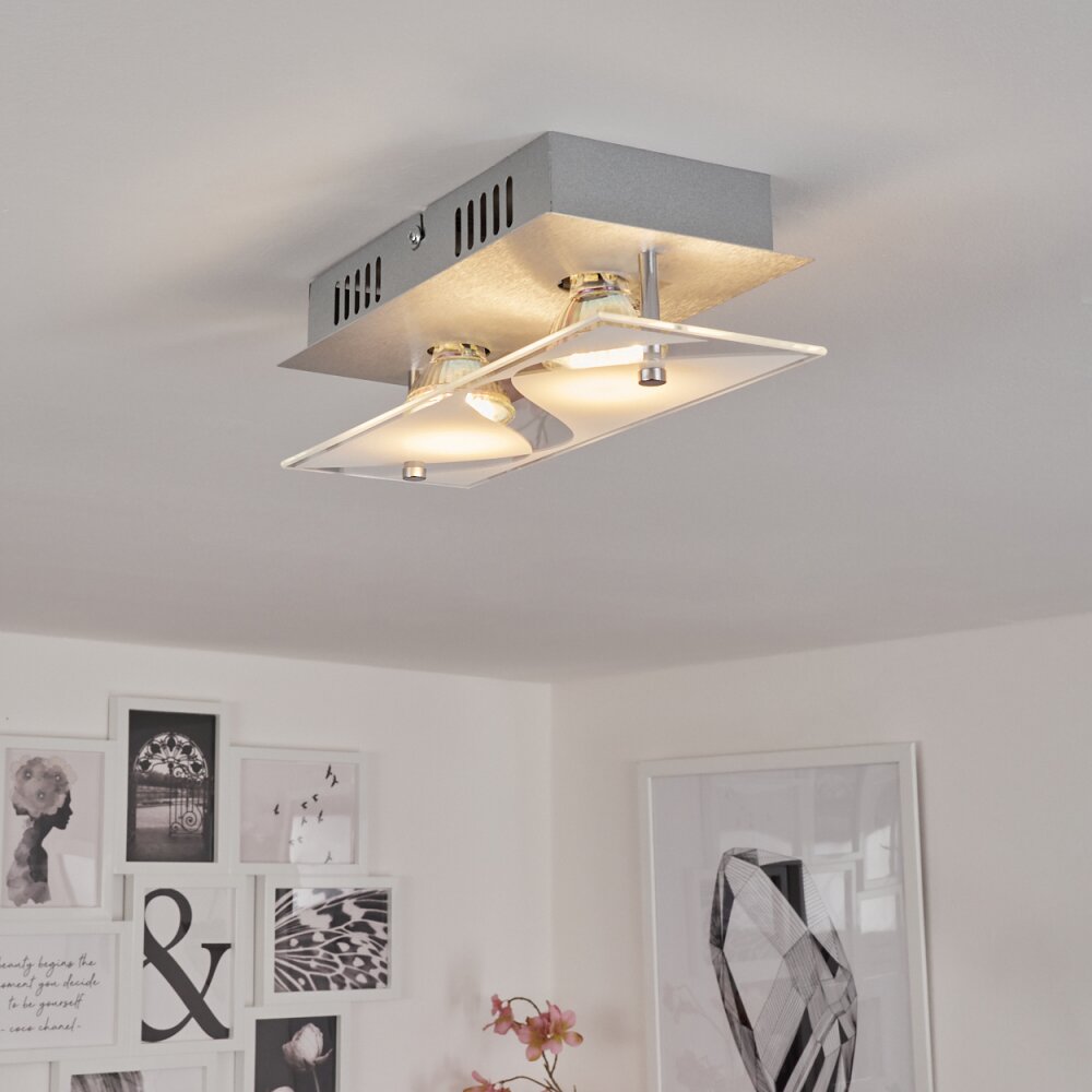 Liestal Deckenleuchte LED Nickel-Matt, 2-flammig main product photo