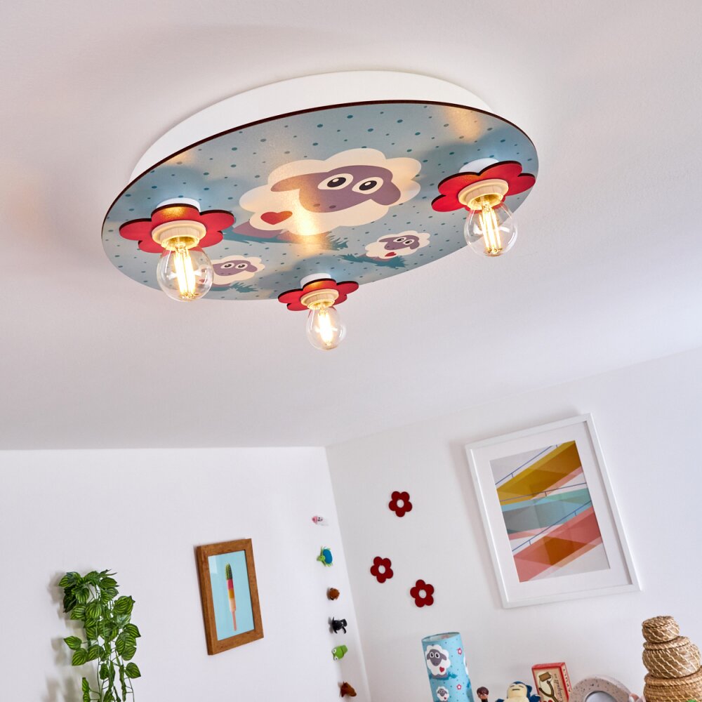 Brenets Deckenleuchte Weiß, 3-flammig main product photo