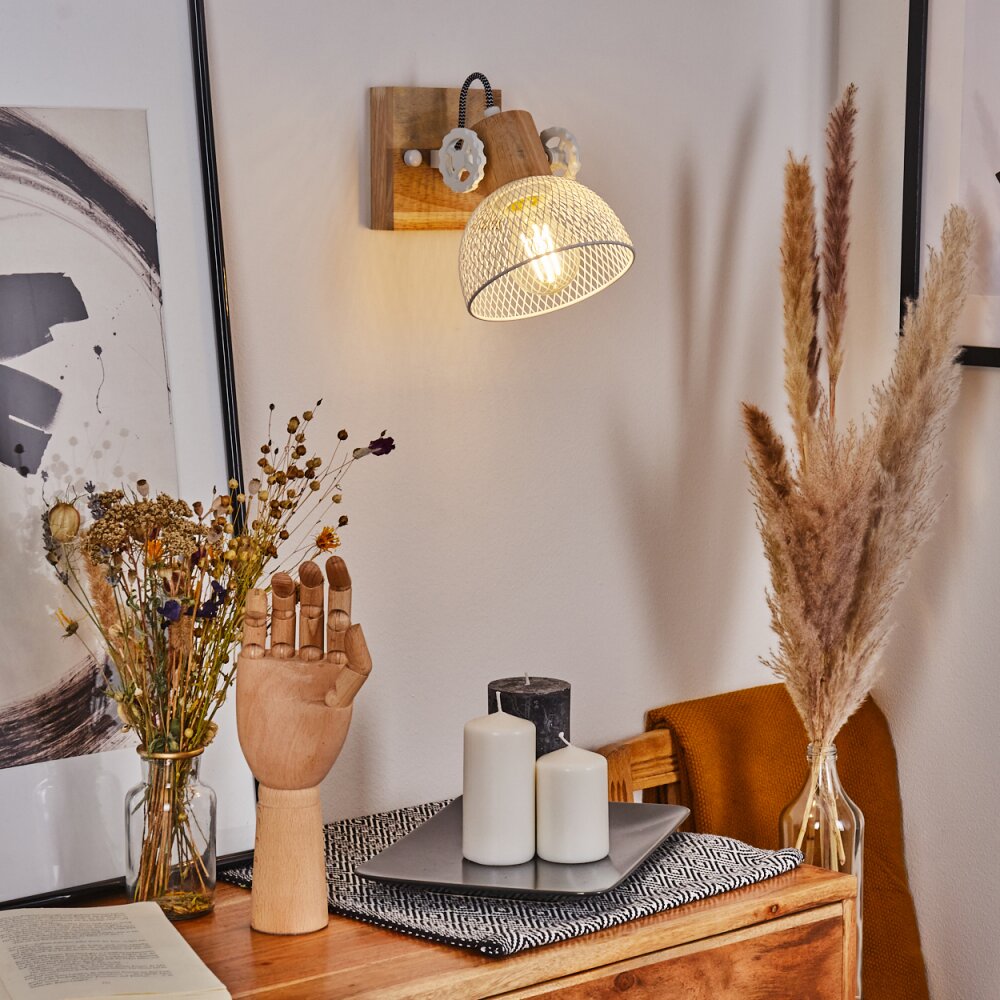 Orny Deckenleuchte Naturfarben, Weiß, 1-flammig main product photo