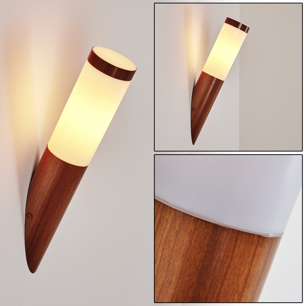 Gaborone Außenwandleuchte Holzoptik, 1-flammig main product photo