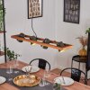 Gressot Pendelleuchte Antik, Naturfarben, Nickel-Matt, 4-flammig