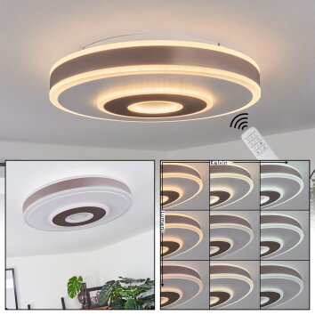 Buonas Deckenleuchte LED Weiß, 1-flammig, Fernbedienung
