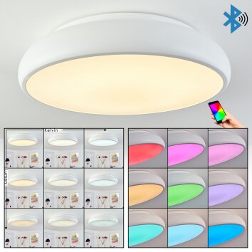 Rhone Deckenleuchte LED Weiß, 1-flammig, Farbwechsler