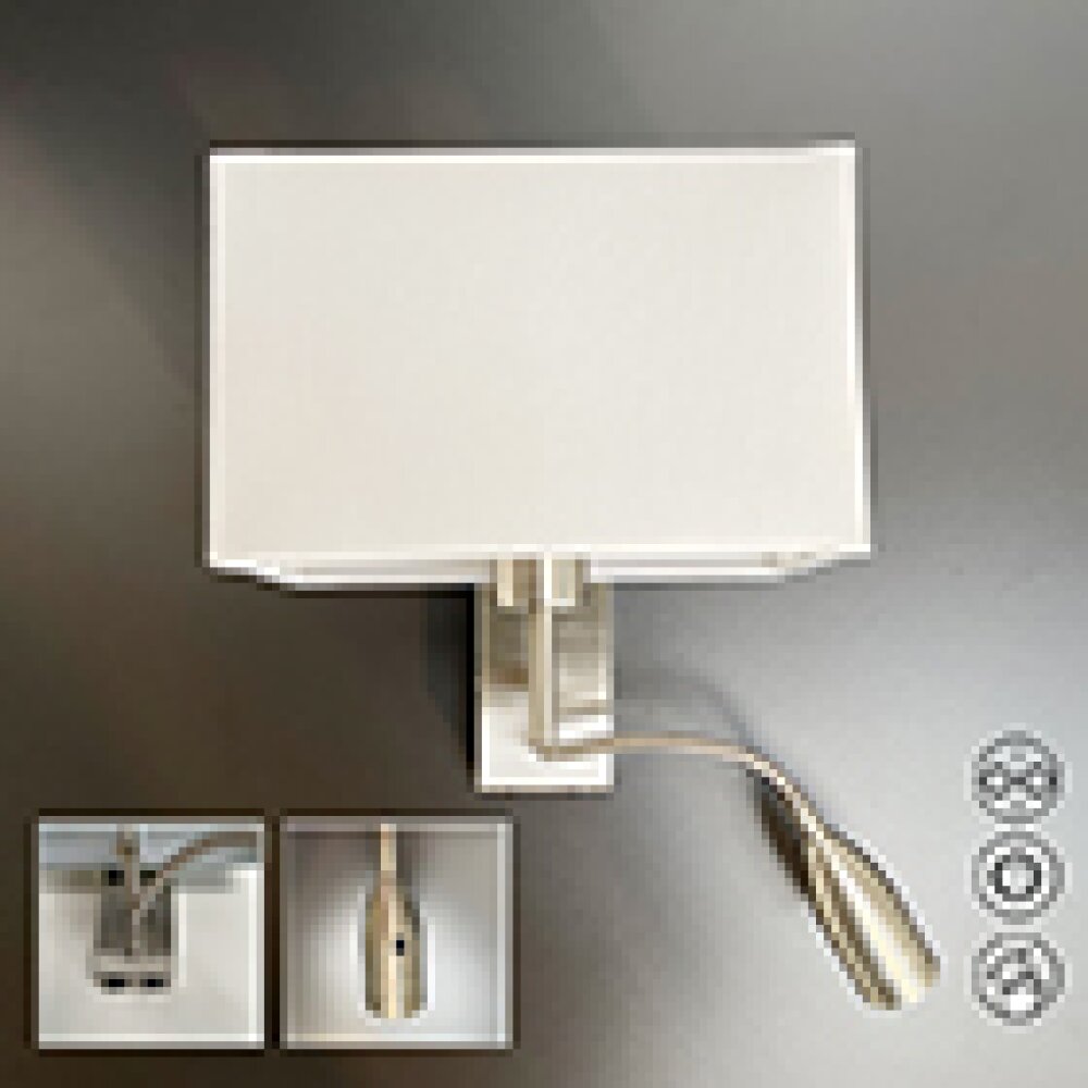 Fischer & Honsel Dream Wandleuchte Nickel-Matt, 1-flammig main product photo