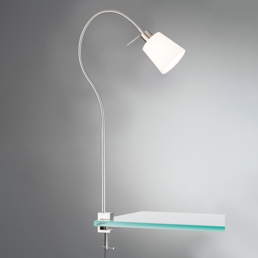Fischer & Honsel Jam Klemmleuchte Nickel-Matt, 1-flammig main product photo