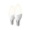 Philips Hue White 2er Set LED E14 5,5 Watt 2700 Kelvin 470 Lumen