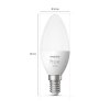 Philips Hue White 2er Set LED E14 5,5 Watt 2700 Kelvin 470 Lumen