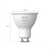 Philips Hue White 2er Set LED GU10 5,2 Watt 2700 Kelvin 400 Lumen