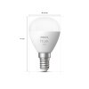 Philips Hue White 2er Set LED E14 5,7 Watt 2700 Kelvin 470 Lumen