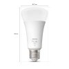 Philips Hue White LED E27 15,5 Watt 2200 - 6500 Kelvin 1100 Lumen