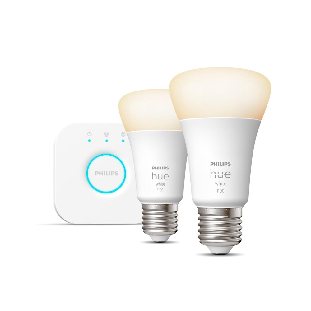 Philips Hue White 2er Set LED E27 9,5 Watt 2700 Kelvin 1055 Lumen main product photo