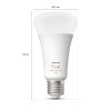 Philips Hue White & Col. Amb. LED E27 15 Watt 2200 - 6500 Kelvin 1200 Lumen