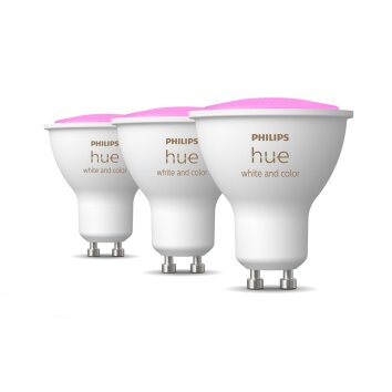 Philips Hue White & Col. Amb. 3er Set LED GU10 5,7 Watt 2000 - 6500 Kelvin 350 Lumen