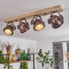 Herford  Deckenleuchte Bronze, Naturfarben, 4-flammig Herford  Deckenleuchte Bronze, Naturfarben, 4-flammig