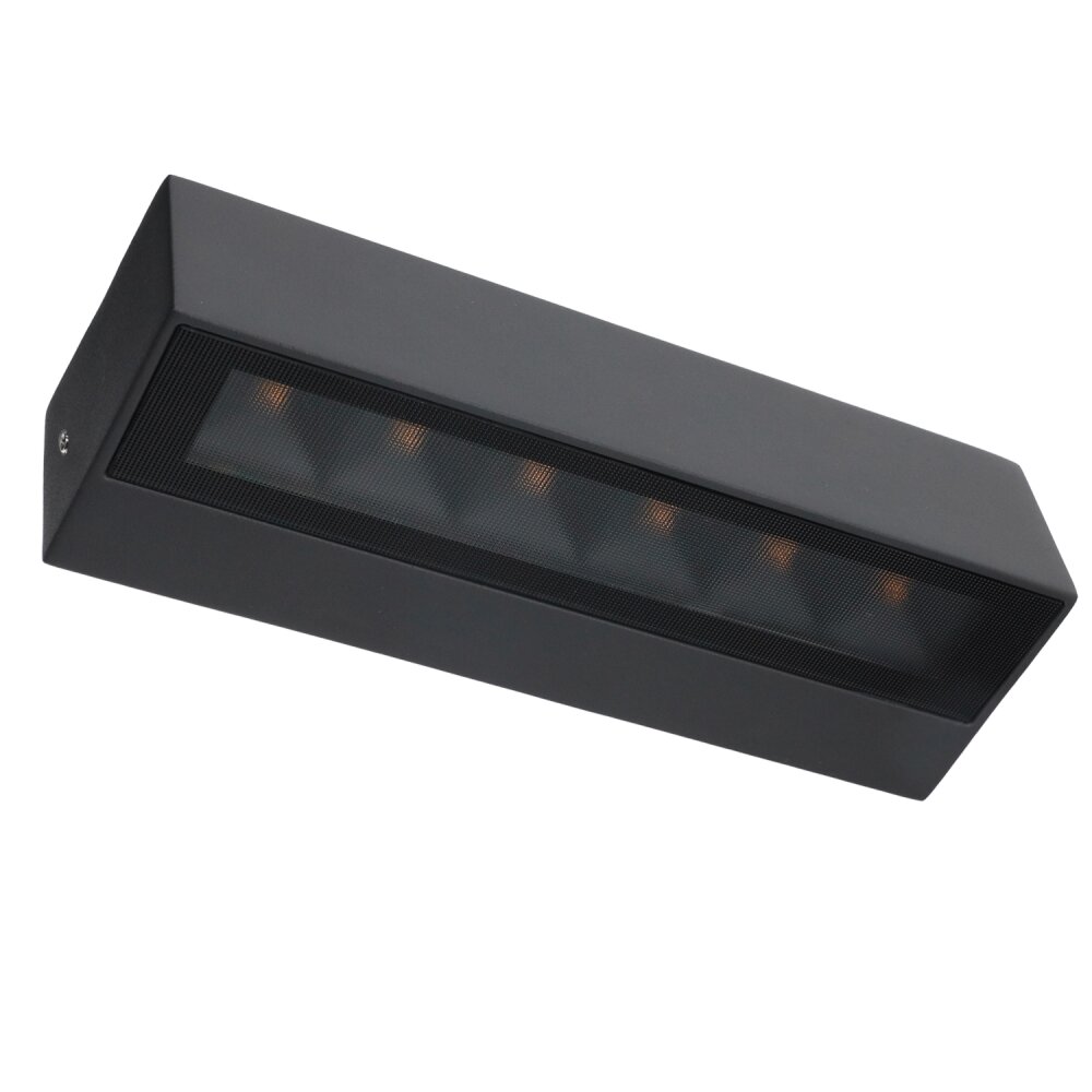 LCD Luisenfels Außenwandleuchte LED Schwarz, 2-flammig main product photo