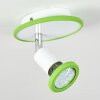 Cabri  Deckenleuchte LED Chrom, Grün, Weiß, 1-flammig
