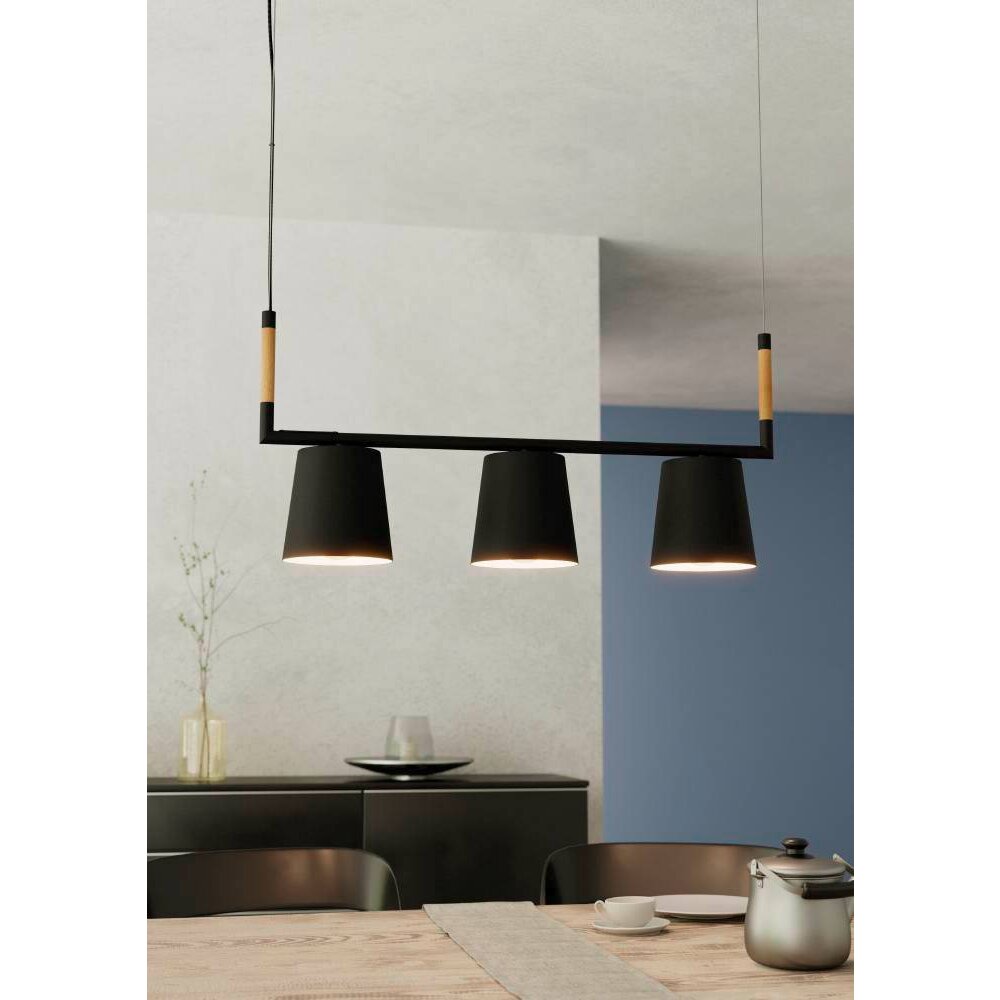 Eglo Leuchten LACEY Hängeleuchte Braun, Schwarz, 3-flammig main product photo