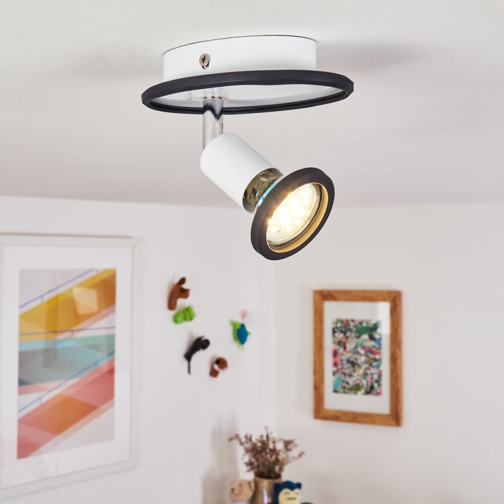Cabri Deckenleuchte LED Chrom, Schwarz, Weiß, 1-flammig main product photo