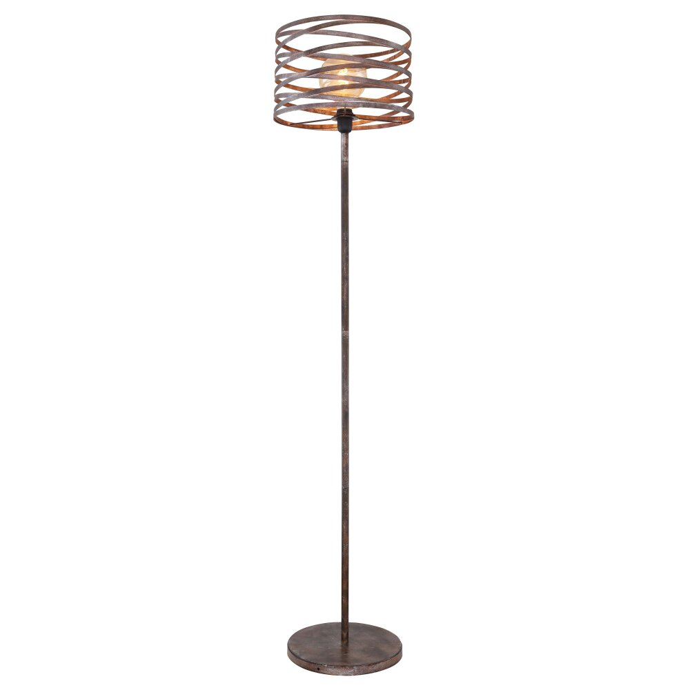 Globo MARCO Stehleuchte Braun, Schwarz, 1-flammig main product photo