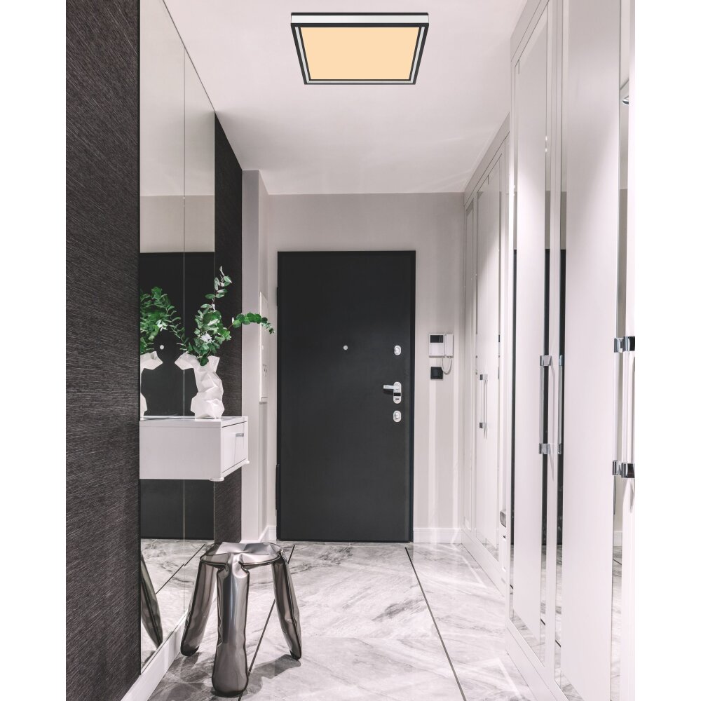 Globo JESSY Deckenpanel LED Schwarz, 1-flammig main product photo