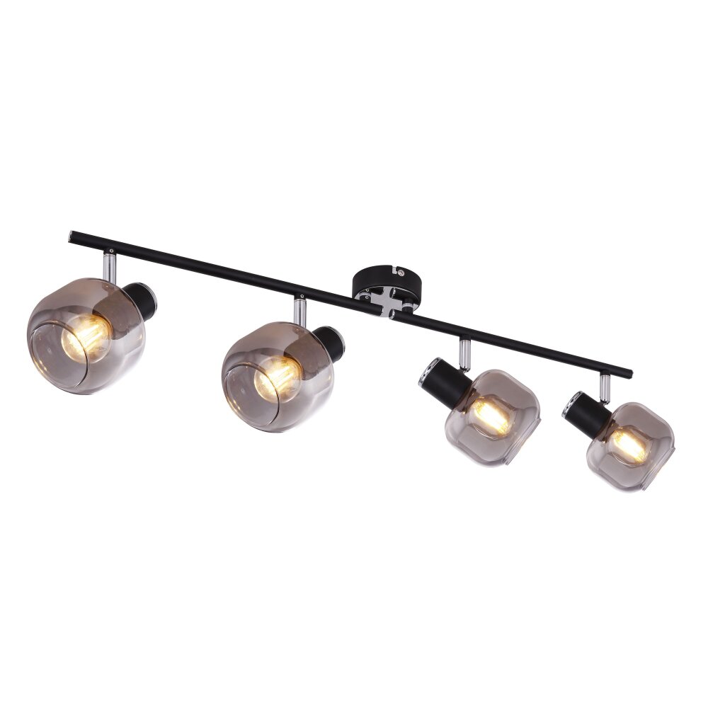 Globo ORNELA Deckenleuchte Schwarz, 4-flammig main product photo