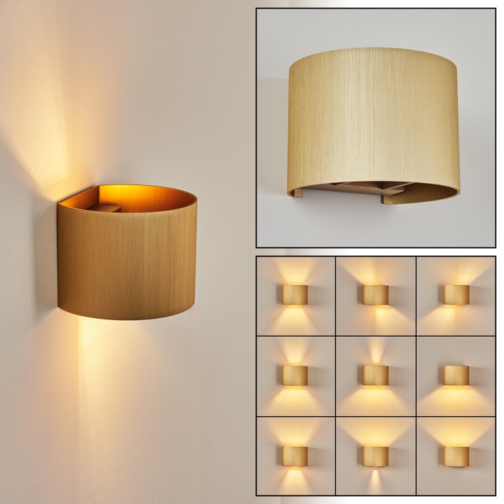 Badajoz Wandleuchte Gold, 1-flammig main product photo