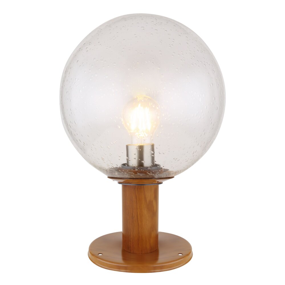 Globo OSSY Sockelleuchte Holzoptik, 1-flammig main product photo
