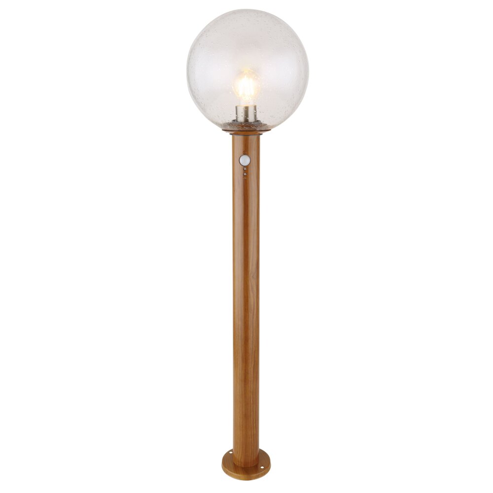 Globo OSSY Wegeleuchte Holzoptik, 1-flammig, Bewegungsmelder main product photo