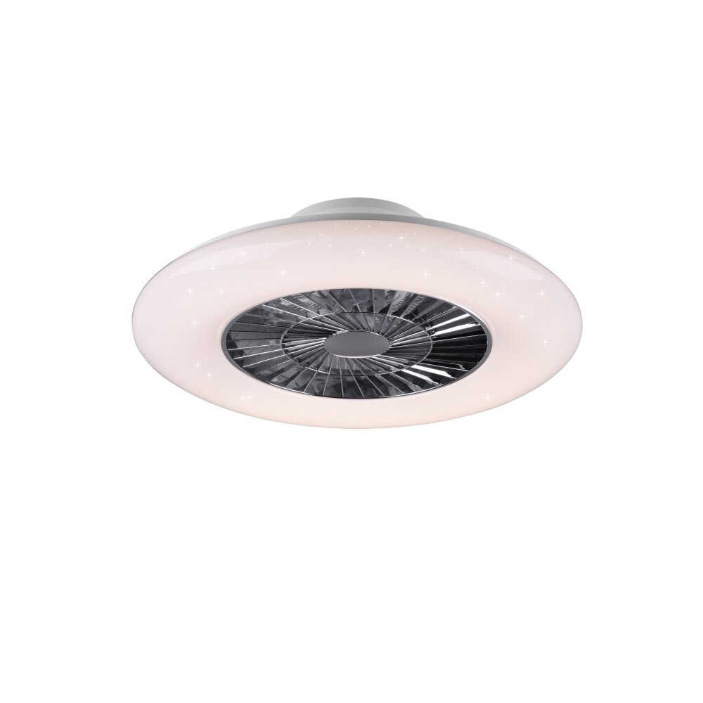 Reality Visby Ventilator LED Chrom, 1-flammig, Fernbedienung main product photo