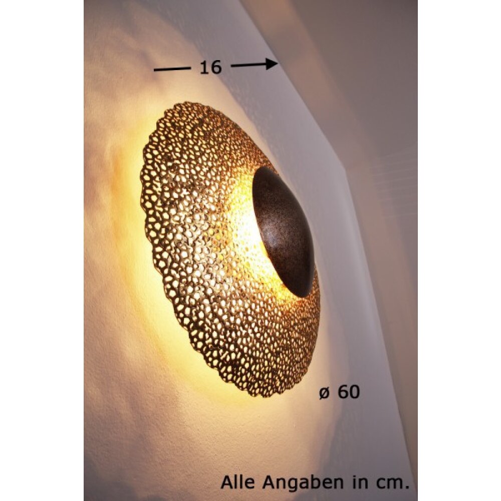 Holländer UTOPISTICO Wandleuchte Braun, Gold, Messing, 2-flammig main product photo
