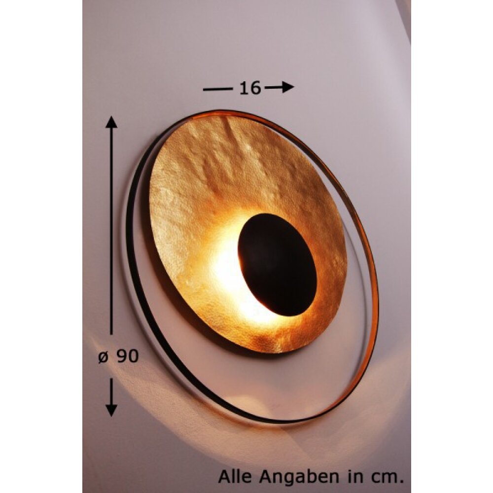 Holländer SATELLITE Wandleuchte Braun, Gold, 3-flammig main product photo