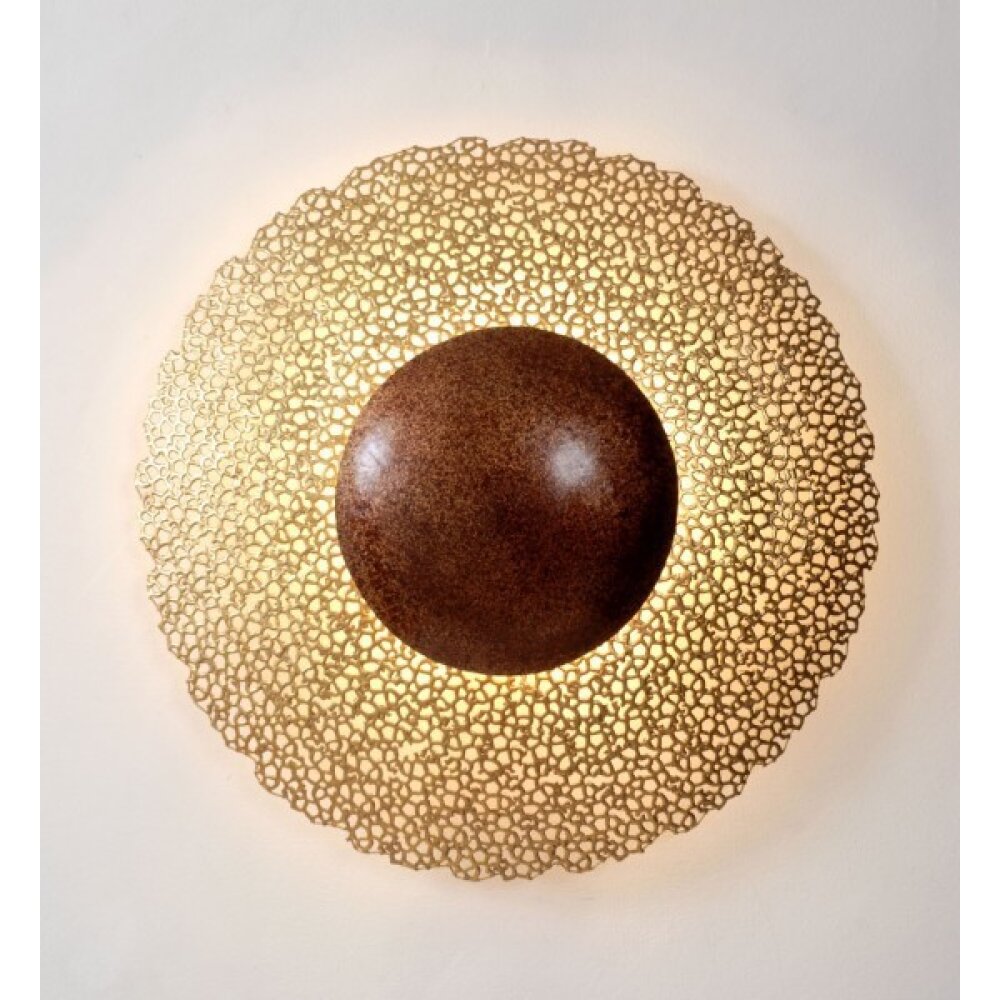Holländer UTOPISTICO CIRCA Wandleuchte Braun, Gold, 2-flammig main product photo